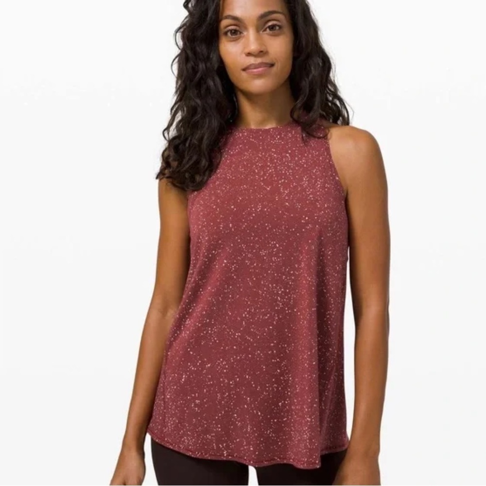 Lululemon All Tied Up Tank Savannah Splatter Dye